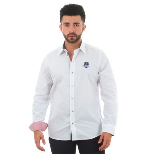 Solid color pre-dyed long-sleeved casual shirt